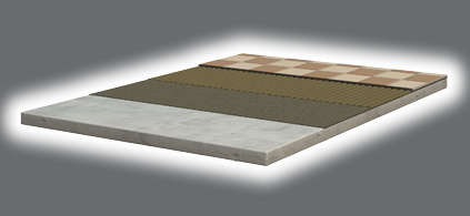 Укладка на свежие цементные стяжки (CT) и свежий бетон (> 28 дней)