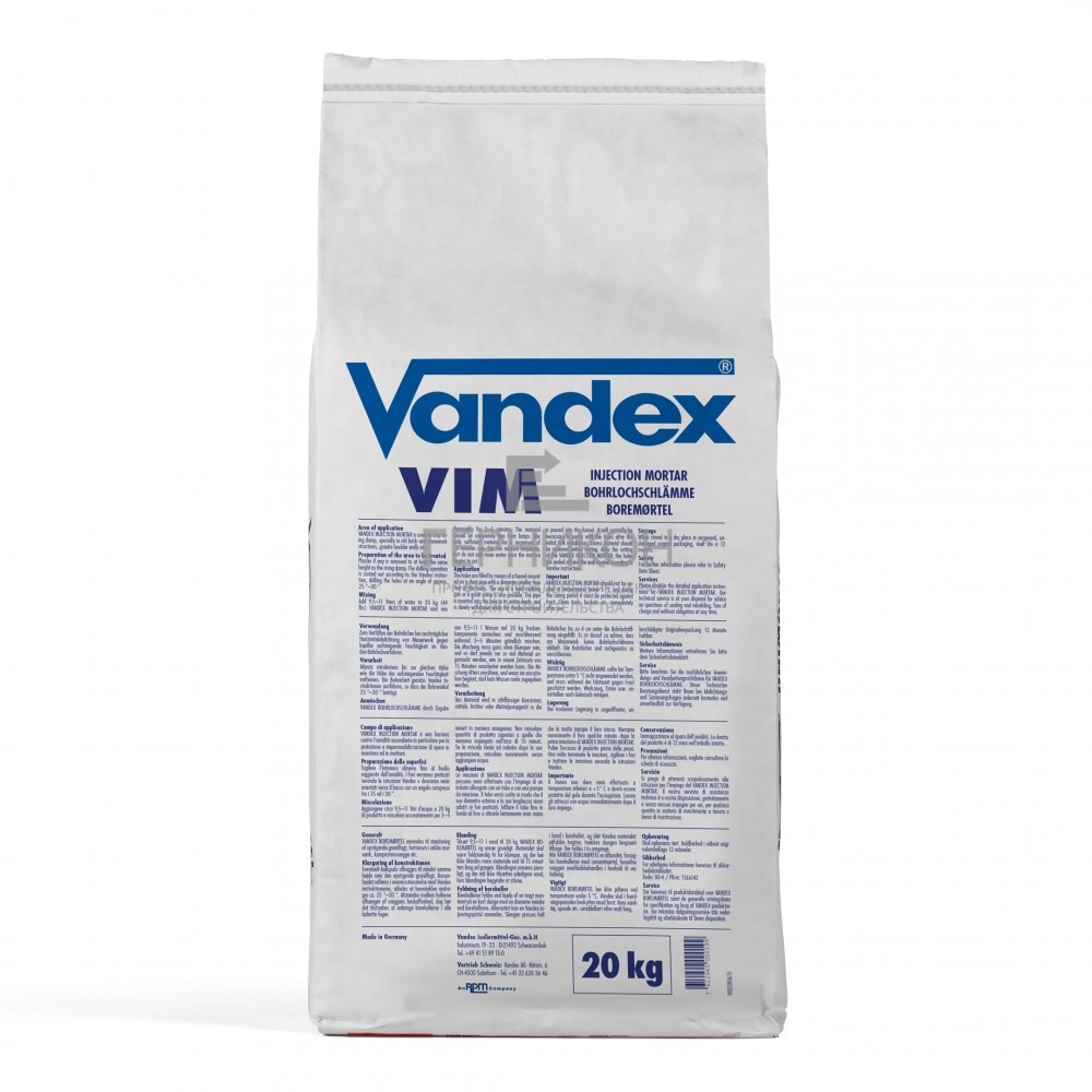 vandex injection mortar (vim) 20 кг (вандекс инжекшн мортар (вим) 20 кг)