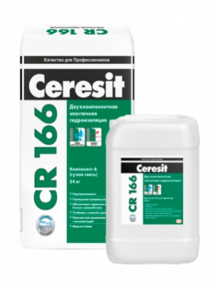 ceresit cr 166 17 кг эласт.гидроизоляция комп. а и b (церезит цр 166 17 кг)