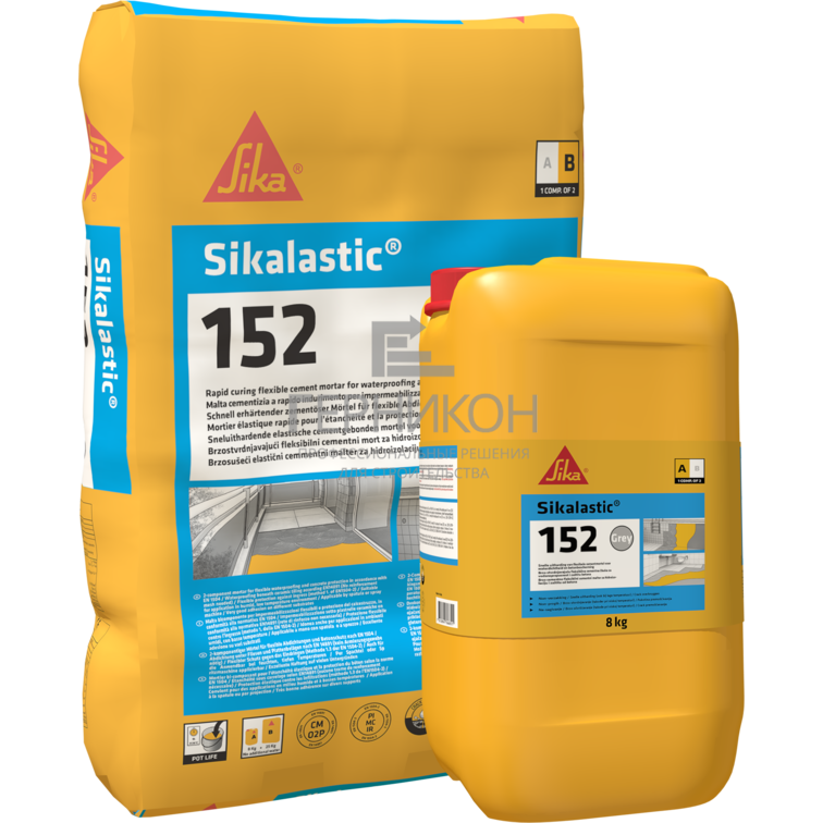 Sikalastic®-152 RU - это двухкомпонентный эластичный, полимермодифицированн...