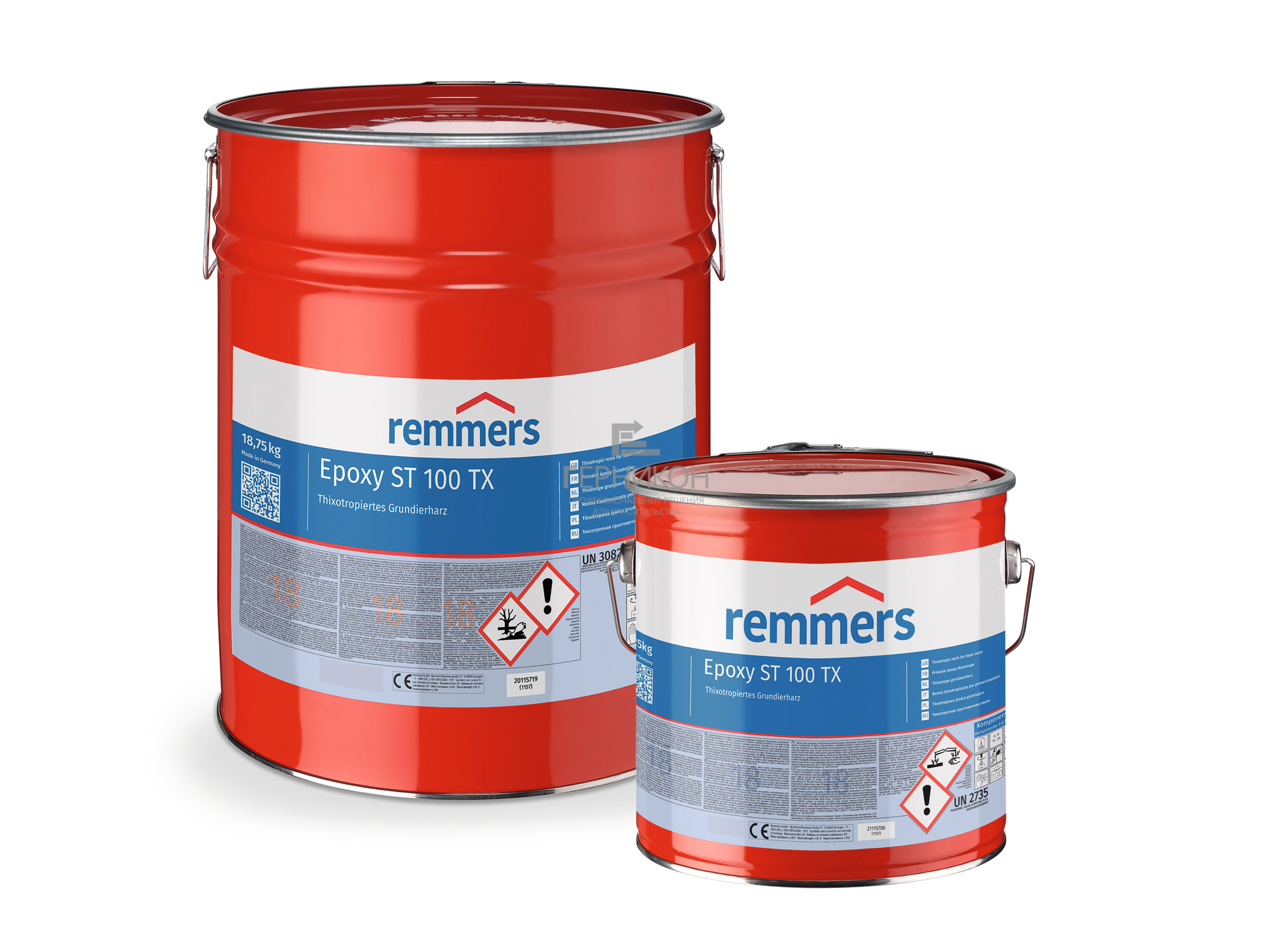 remmers epoxy st 100 tx(комп.a + комп.в) 10кг, 25кг (реммерс эпокси ст 100 тикс(комп.a + комп.в) 10кг, 25кг)
