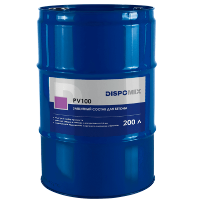 защитный состав для бетона dispomix pv100, 200 л