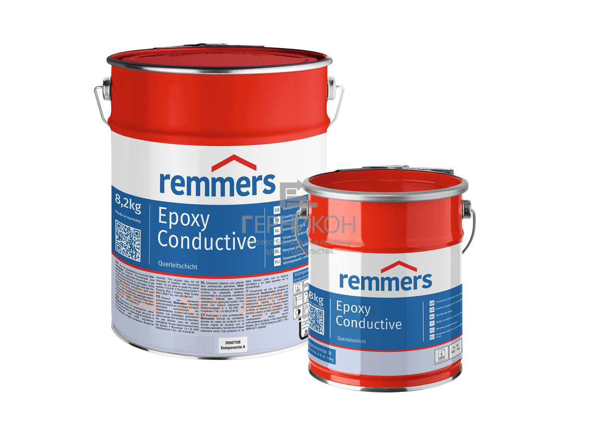 remmers epoxy conductive(комп.а + комп.в) 10кг (реммерс эпокси кондактив(комп.а + комп.в) 10кг)
