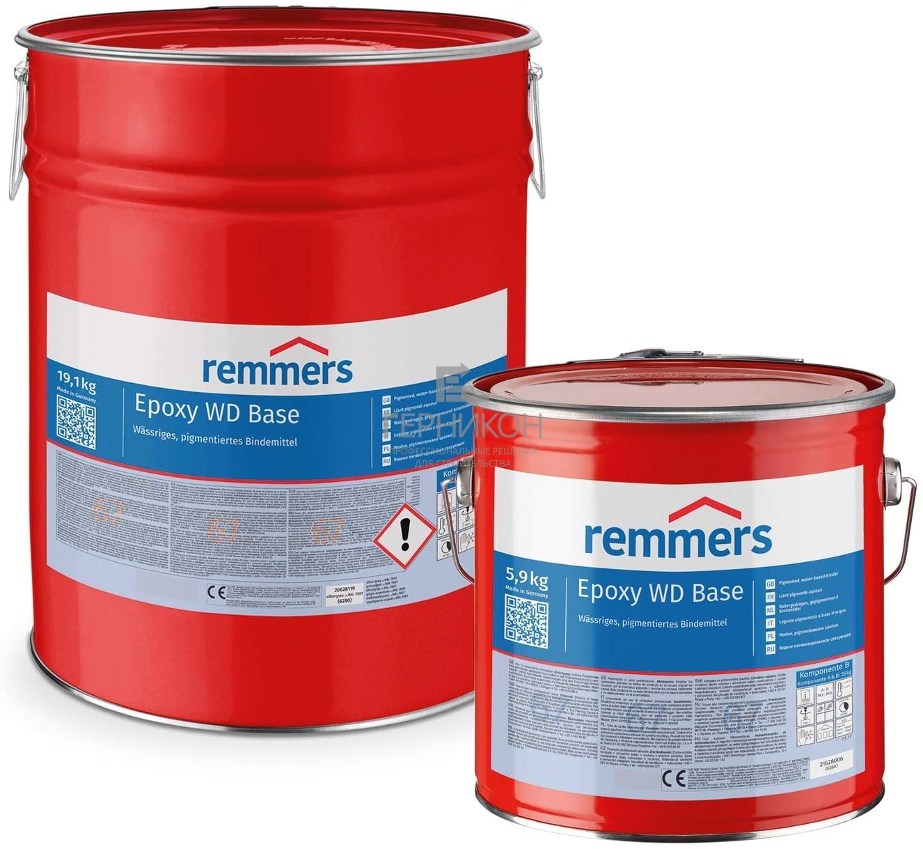 remmers epoxy wd base (комп.a + комп.в) 25кг (реммерс эпокси вд базе(комп.a + комп.в)25кг)
